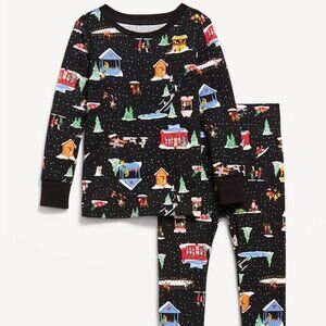 (4/$20) Old Navy - Printed Snug-Fit Pajama Set for Toddler & Baby